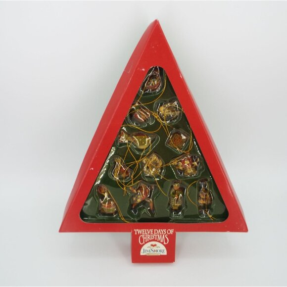 Jim Shore Heartwood Creek Twelve Days of Christmas Mini Ornaments Boxed Set 2006 - Picture 1 of 16